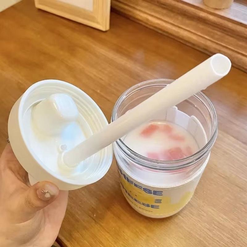 Product Introduction of inminox Drinkware Plastic Straw Cup Large Capacity Transparent Water Bottle Plastic Kettle Juice Milk 14