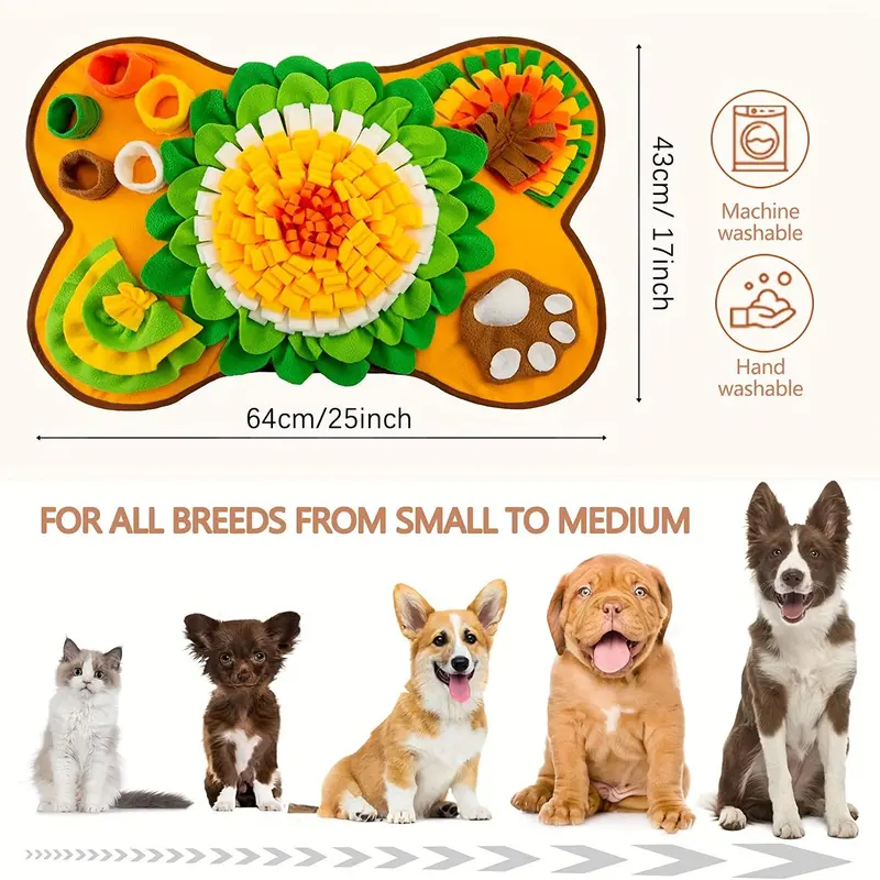 Dog Sniffing Mat, Pet Sniffing Pad, Pet Sniffing Mat for Indoor, Pet Supplies, Indoor Dog Walking Device 7