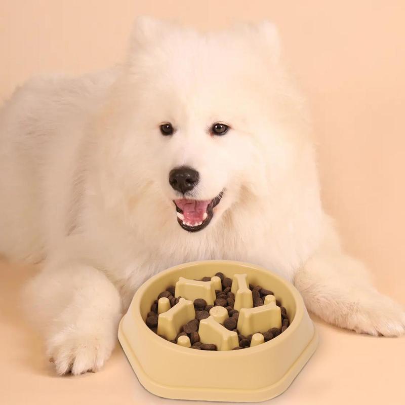 Dog Slow Feeding Bowl, Bone Column Design Dog Feeder, Pet Slow Eating Dish, Pet Feeding Supplies, Dog Accessories 7