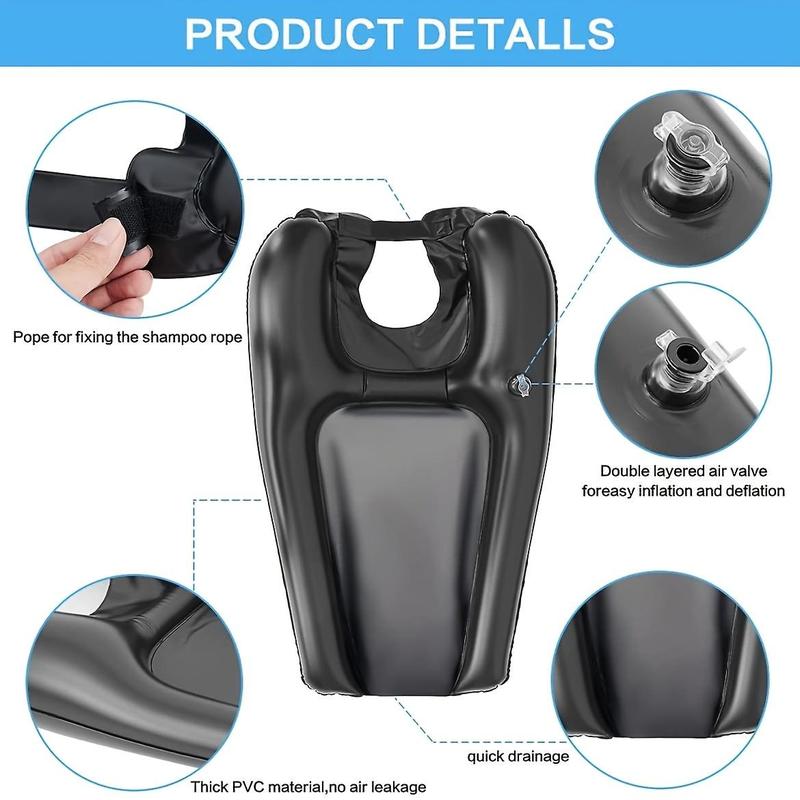 Product Introduction of Portable Inflatable Hair Washing Tray, Hair Washing Basin for Sink at Home, Shampoo Bowl for Travel, Spa, Salon 3