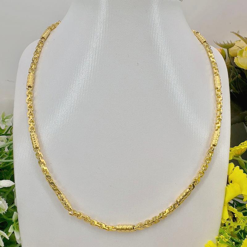 Dây chuyền nam nữ 5 chỉ hoạ tiết công kim tiền Trang Sức