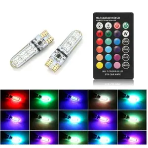 Bohlam senja warna warni mobil motor Lampu LED T10 Remote RGB Lampu Kota Senja Motor Mobil