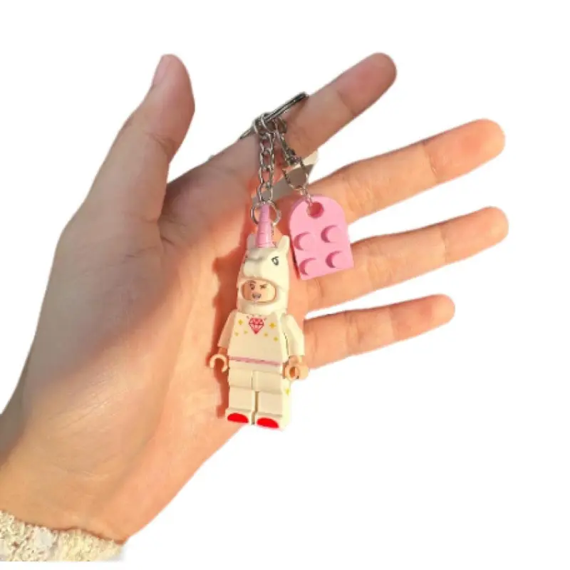 [Ready]2pcs Merge Matching  Keychain | Minifigure Keychain (Couple Series) - Kado Hadiah Souvenir kenang-kenangan Unik Lucu Antimainstream Ulang Tahun Anak teman pacar pasangan valentine day 2