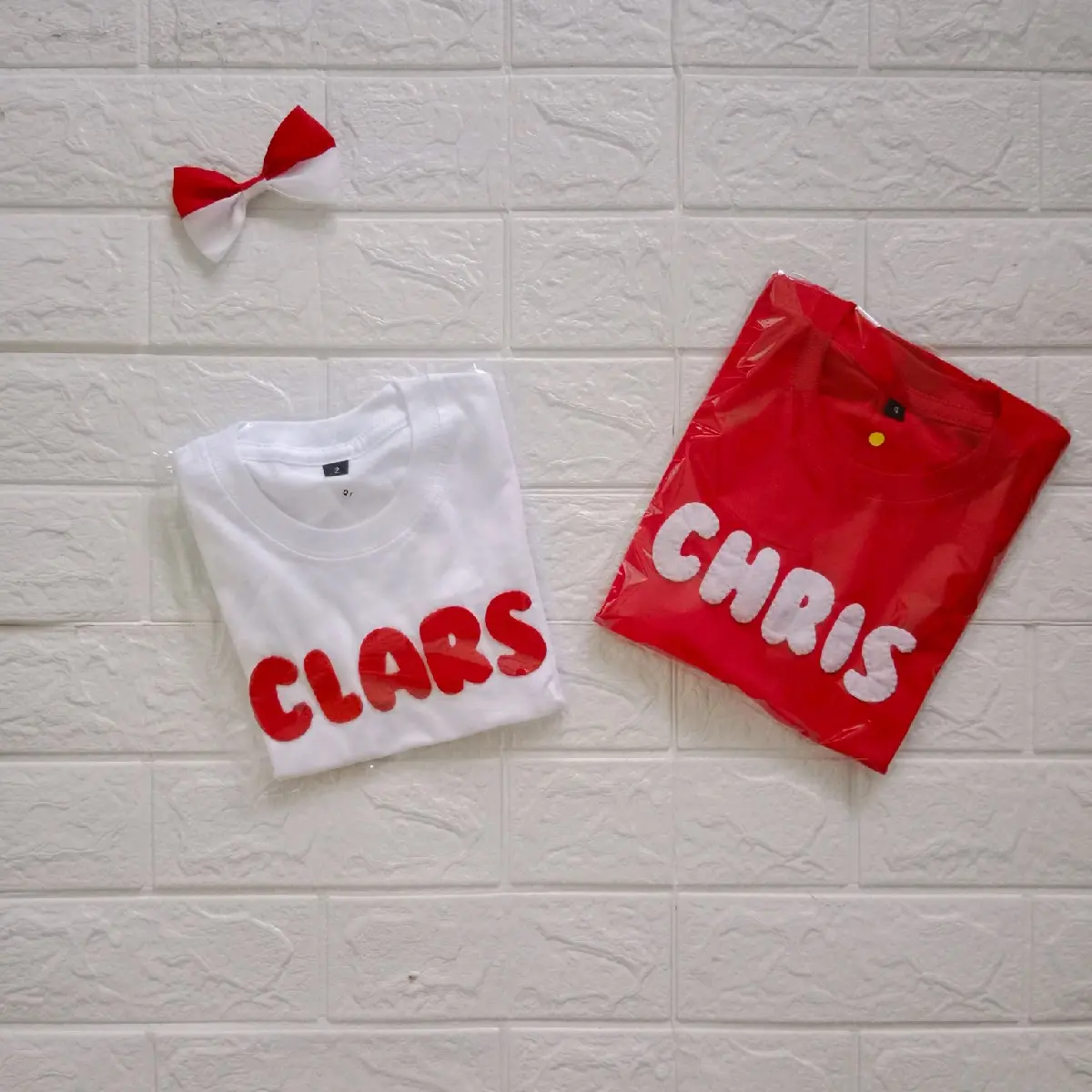 kaos anak 17 agustus custom nama warna merah dan putih