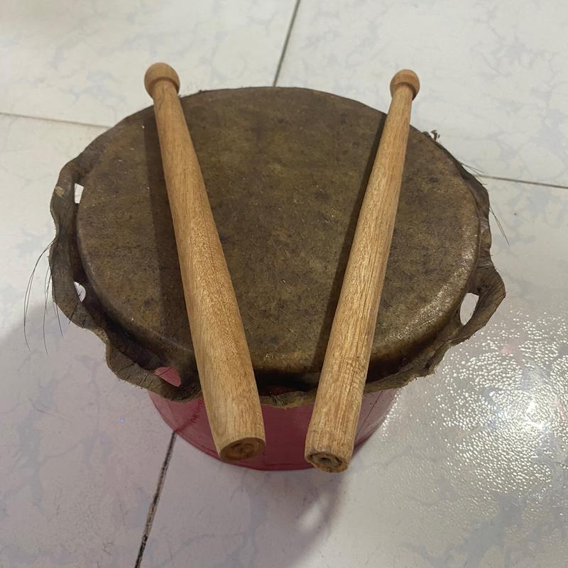 Trống múa lân cho bé bằng da thật