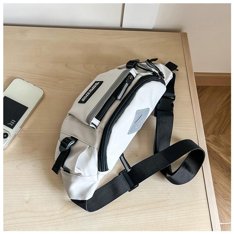 Product Introduction of New Japanese Ins Chest Bag Harajuku Large-Capacity Crossbody Bag Men's Fashion Brand Multi-Functional Travel Sports Small Bag All-Match Waist Bag 25