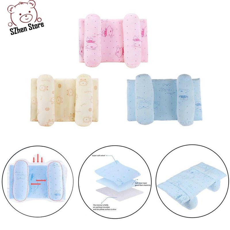 Gối trẻ Em Bé Bảo vệ Cổ cho Trẻ Sơ Sinh Có Thể Điều Chỉnh Ngăn Ngừa phẳng đầu, đệm chống lật, với bộ định vị