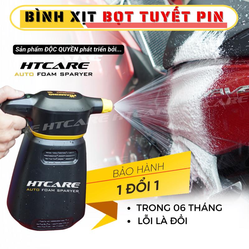  Bình Xịt Bọt Tuyết dùng PIN Cao Cấp TỰ ĐỘNG dành cho Ô Tô & Xe Máy rửa xe tại Nhà 