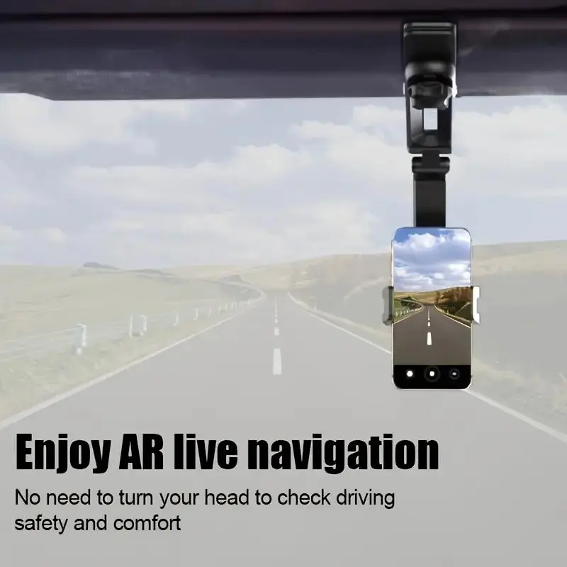 1080° Rotatable Car Phone Holder, Multifunctional Car Phone Holder, Universal Car Phone Navigation Bracket, Car Interior Accessories 6