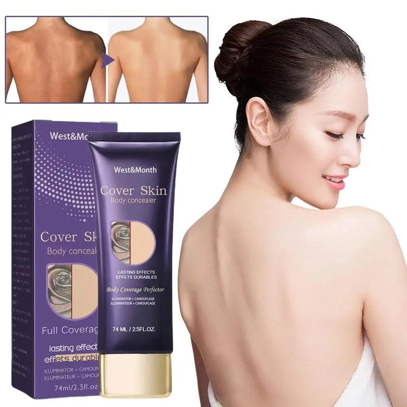 Product Introduction of 74ml Natural Tattoo Concealer Long Lasting Waterproof Tattoo Scars Cover Cream Body Coverage Makeup Foundation Cream For Women 2