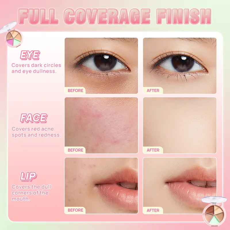 SANIYE [BPOM] Original Matte Concealer Makeup High Coverage 5 Warna Profesional Wajah Makeup R1179 3