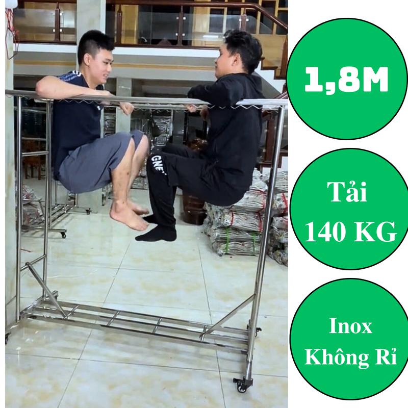 Sào treo quần áo inox 1.8M ,Sào Treo đồ thông minh dạng giá phơi gấp gọn, giá phơi đồ inox tiện lợi