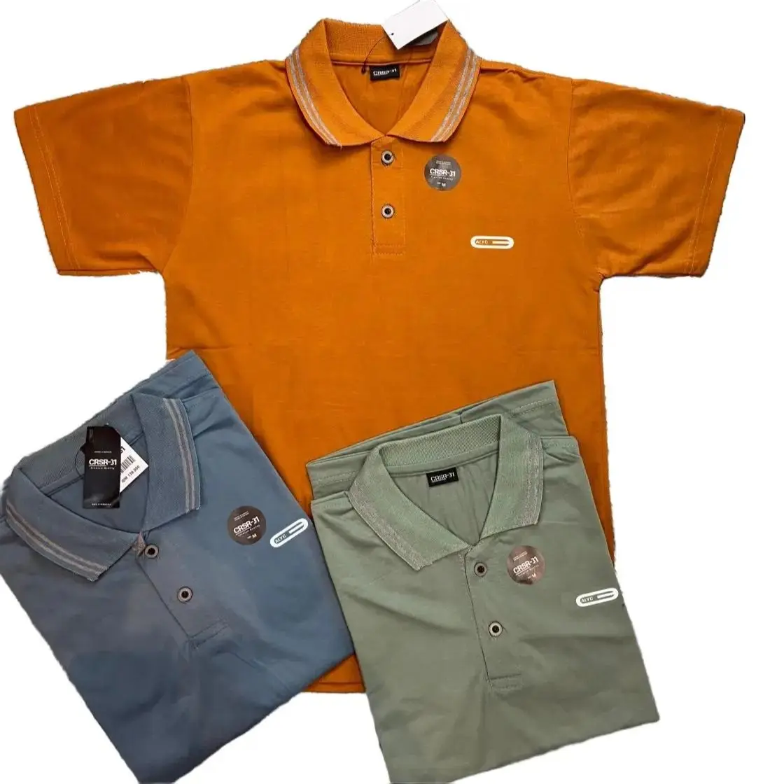 PAKET 3 PCS KAOS KERAH JUMBO 3XL DEWASA SEMI KATUN 24S