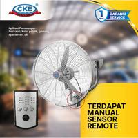 Gambar CKE Wall Fan 24 Inch Remote Control Kipas Dinding Industrial dari CKE Fan Official Kota Administrasi Jakarta Barat 4 Tokopedia
