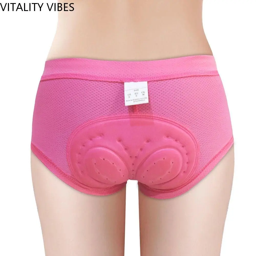 Đồ Lót Thoải Mái, VITALITY VIBES, Thiết Bị Đạp Xe, Quần Đùi Xe Đạp, Đồ Lót Thoáng Khí, Chống Mồ Hôi, Dành Cho Nữ, Quần Đùi Nữ, Quần Đùi Xe Đạp Nữ, Quần Đùi Độn Gel 3D, Đồ Lót Đạp Xe, Quần Đùi Đạp Xe Nữ