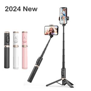 Portable Handheld Selfie Stick Bluetooth Wireless Extendable Tripod Monopod with Remote for iPhone Huawei Xiaomi Redmi Cellphone Smartphone