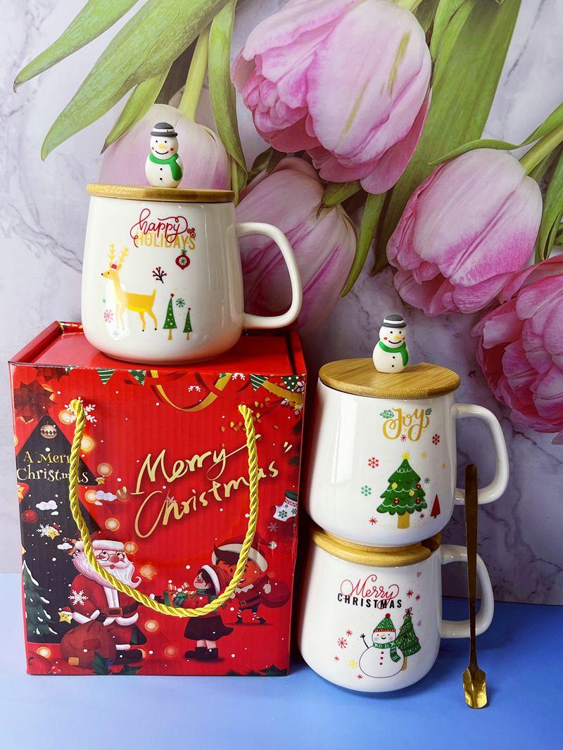 Product Introduction of Cốc Gốm, Thiết Kế Ông Già Noel Giáng Sinh, Hộp Quà Người Tuyết, Cốc Cây Thông Noel, Thích Hợp Làm Quà Tặng Cho Bạn Bè Và Bạn Gái 8