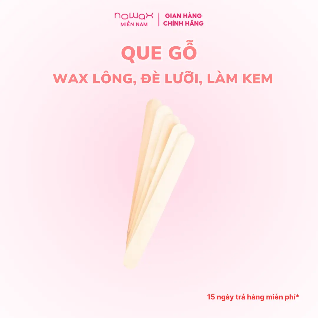 Que gỗ (wax lông, đè lưỡi, làm kem)