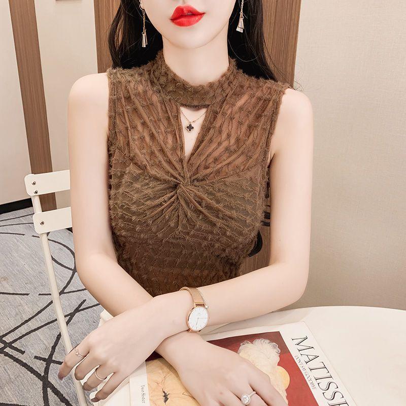 Product Introduction of Áo Yếm Nhồi Bông Đổ Xô, Thiết Kế Xinh Xắn, Phong Cách Độc Đáo Gợi Cảm, Áo Không Tay, Dành Cho Nữ, Thích Hợp Cho Mùa Thu Và Mùa Đông, Hàng Mới Về Top Women Umi 4