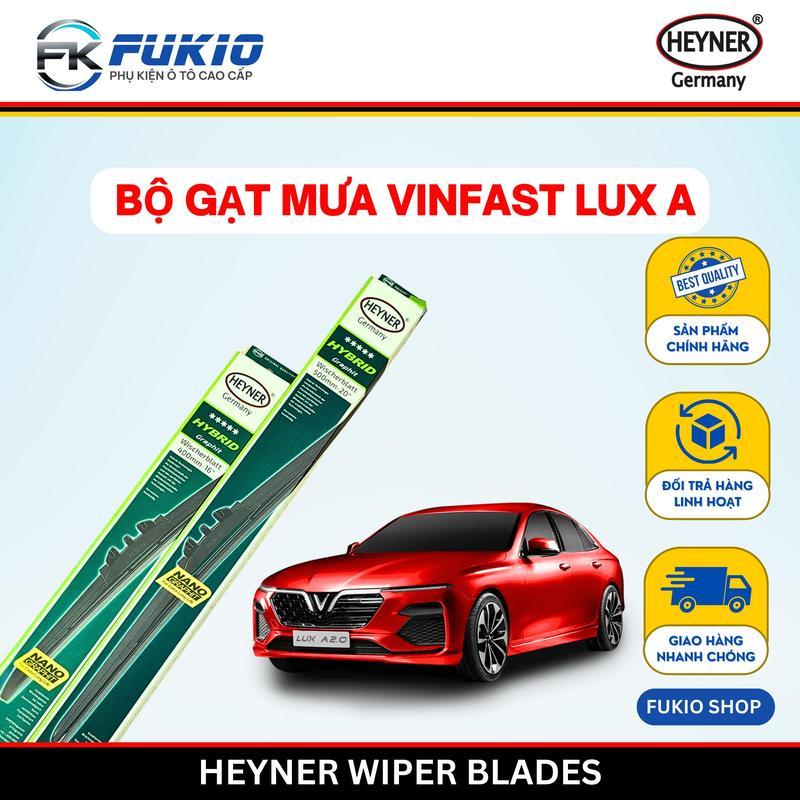 [ GẠT MƯA VINFAST LUX A ] Bộ Gạt Mưa HEYNER Hybrid Nano Thân Mềm Xe VINFAST LUXA 2.0 / 26-18 inch | FUKIO Phụ Kiện Ô Tô Tặng Khăn Lau Xe + Nước Rửa Kính