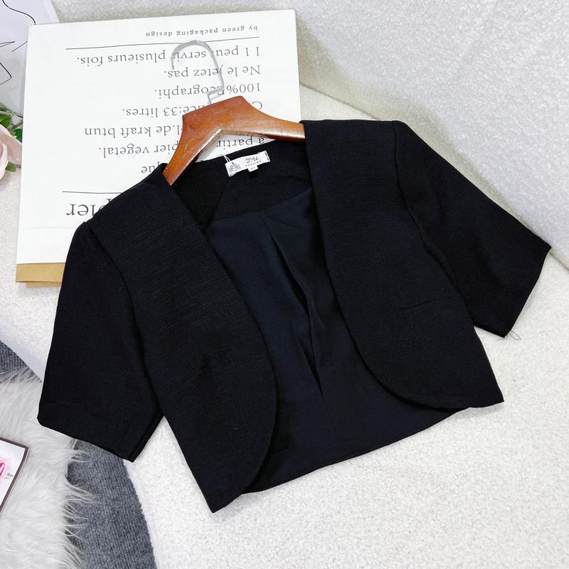 Áo Khoác Nữ Croptop Công Sở Thiết Kế TuTuStore - AS187