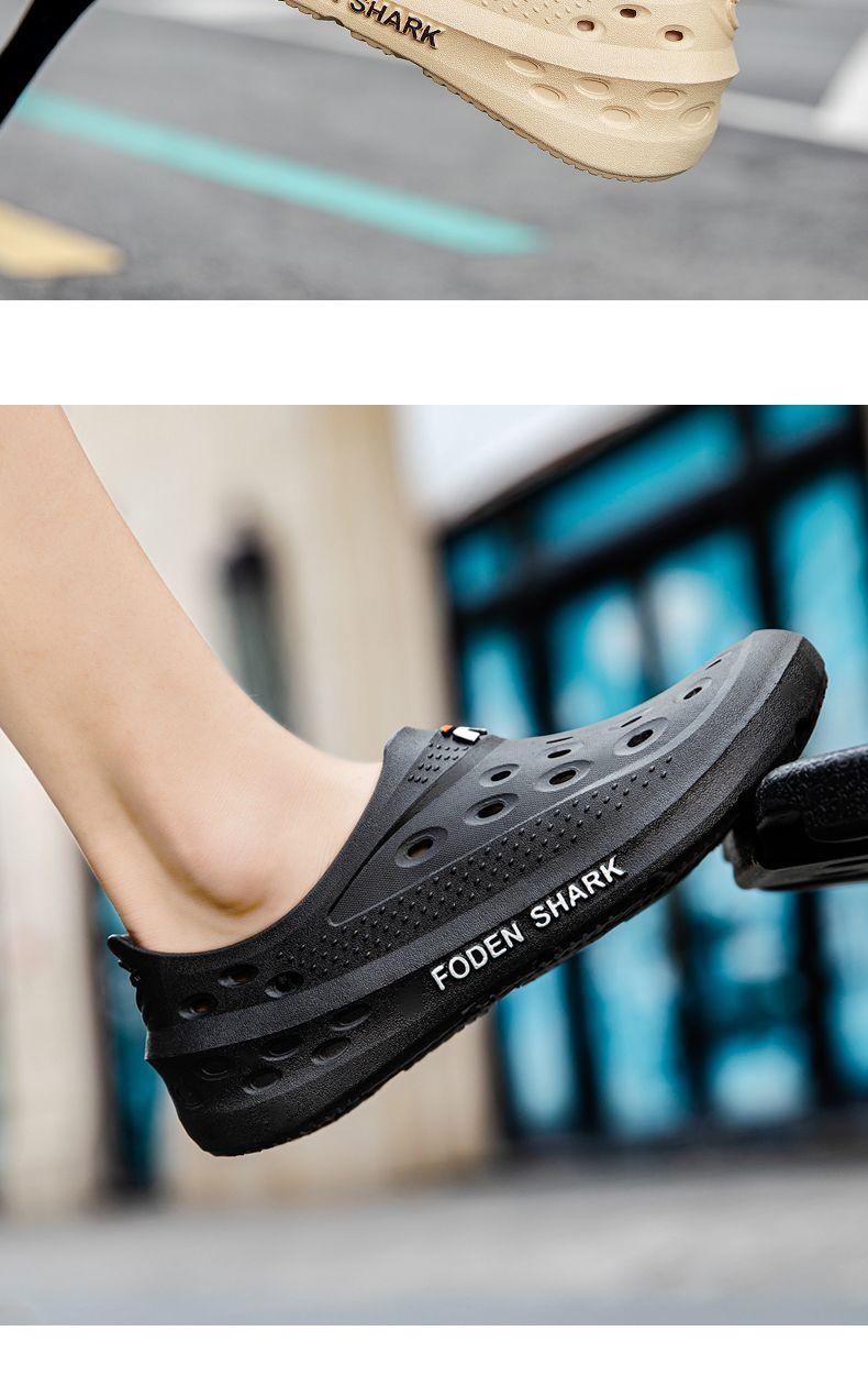 Product Introduction of 2024 New Summer Men's Sandals Outdoor Non-Slip Wear-Resistant Hole Shoes Men's Casual Platform Slippers Men's Outdoor Beach Shoes Footwear Boy 9