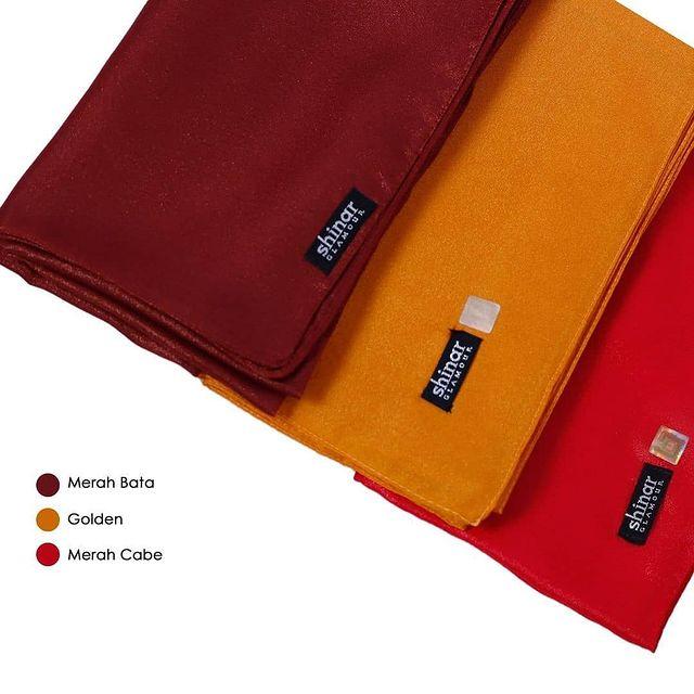 SEGIEMPAT ANSANIA SINAR GLAMOUR / HIJAB SEGIEMPAT ANSANIA JAHIT TEPI 110X110 CM 2