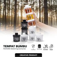 Gambar ALLTREK Tempat Bumbu Stackable Seasoning Container - Black dari Alltrek indonesia Kota Administrasi Jakarta Barat 1 Tokopedia