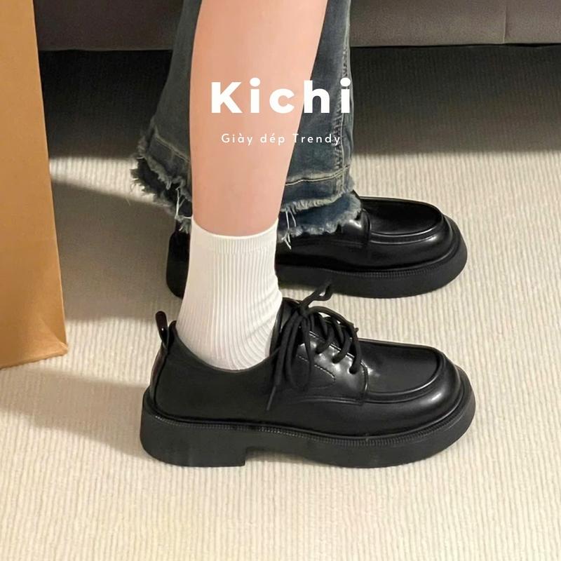 Giày oxford đế thấp basic dễ phối đồ giày tây nữ sinh đi học đi làm đi chơi giày da mềm êm Giày đốc Hàn Quốc Nữ