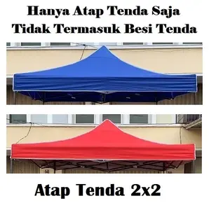 Terpal Atap Tenda Lipat 2x2 (Bahan Polyester 420D)