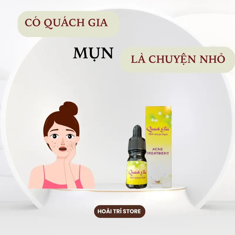 Serum Quách Gia Giảm Mụn- Trắng Da  Đẹp Da  5ml. Skincare Chăm Sóc Da Women 4