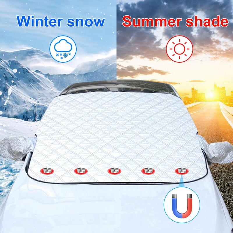 Winter Windshield Snow Cover, Automatic Visor, Frost Protective Sunscreen Anti-ice Front Windshield Cover 1