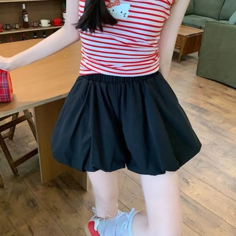 Quần đùi nữ bí phồng, Quần Short nữ dáng bí chất voan đẹp mềm mặc xinh - Seventeen 4