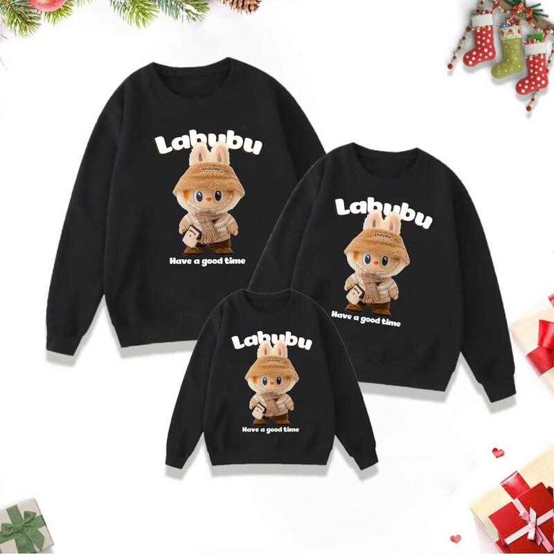 áo nỉ gia đình 3 người, áo SWEATER LABUBU gia đình chất đẹp, áo nỉ đôi gia đình -ĐỒNG PHỤC ANH NGA Nữ Women Top Jacket Thun 2