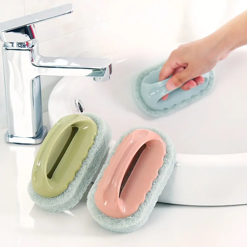 5 PCS Cleaning Decontamination Bathtub Brush Tile Brush Kitchen Washing Pot Dish Brush Cleaning Brush Brush Bowl Tool Spong Mop Plastic Sponge