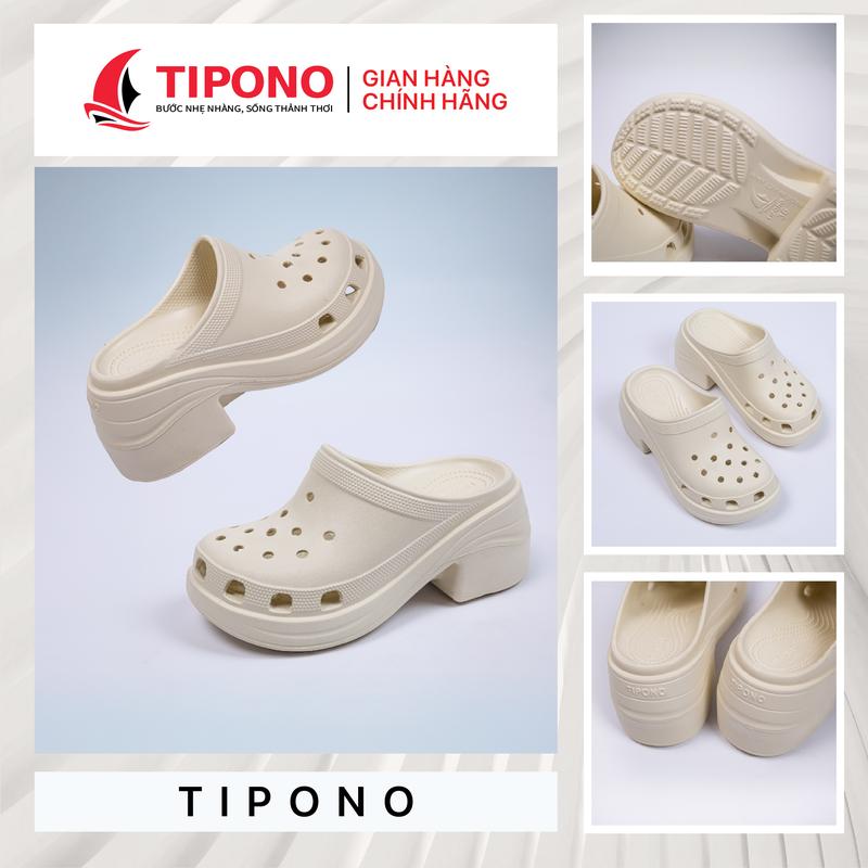 (CHƯA KÈM CHARM) Dép Sục Guốc TIPONO Nữ Cao 7cm, Sục TIPONO Nữ Độn Đế Cao Chống Trượt Cá Tính Cho Các Nàng Sục EVA Siêu Nhẹ LM58 DéP Shoes GiàY Women Đồng Sandal dép độn đế cao nữ