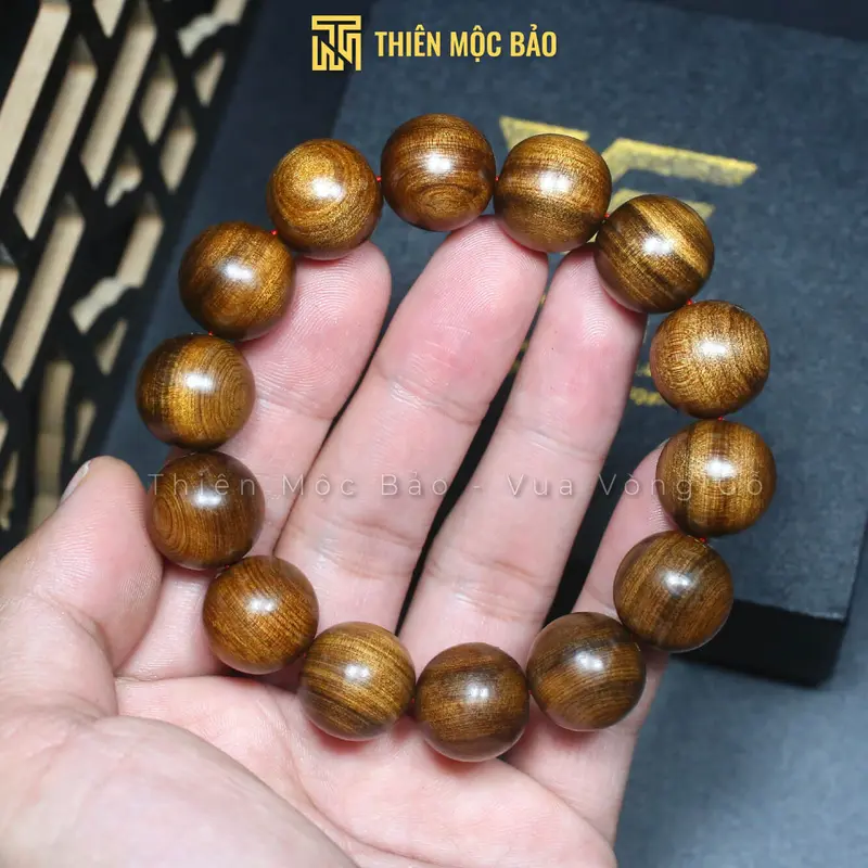 Vòng tay gỗ Bách xanh để mộc thơm tự nhiên đủ cỡ cho Nam và Nữ 8/10/12/14/16/18/20mm - Phụ kiện đeo tay | Thiên Mộc Bảo 0