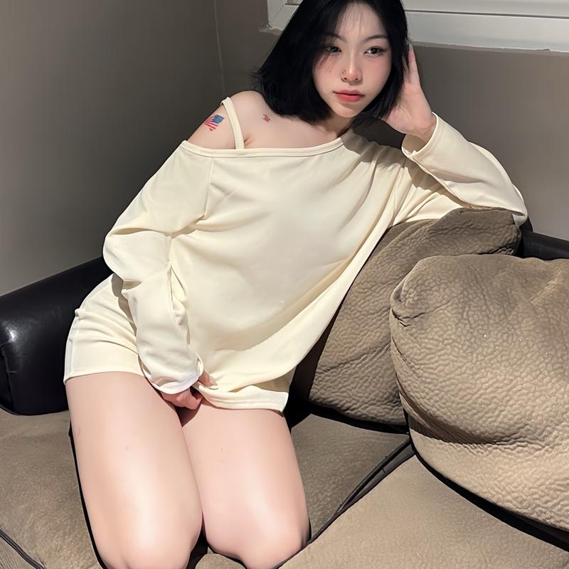 LilbyyLil-Set bộ trễ vai lazy hug” có tách set” 2