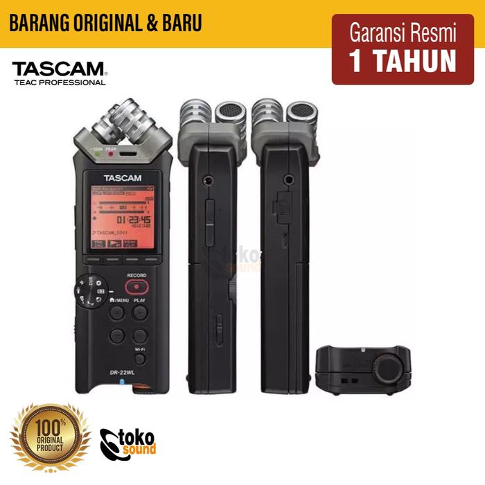 Gambar Tascam DR-22WL handheld recorder with WiFi dari Tokosound Proaudio Kota Administrasi Jakarta Barat 5 Tokopedia
