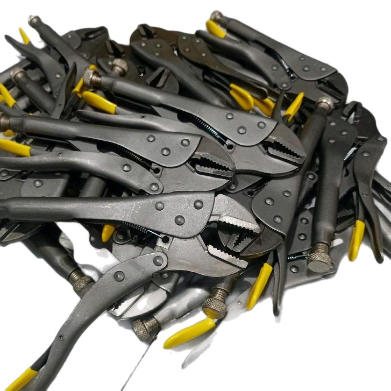 Kìm Bấm Xám Miệng Bằng Và Cong 10in