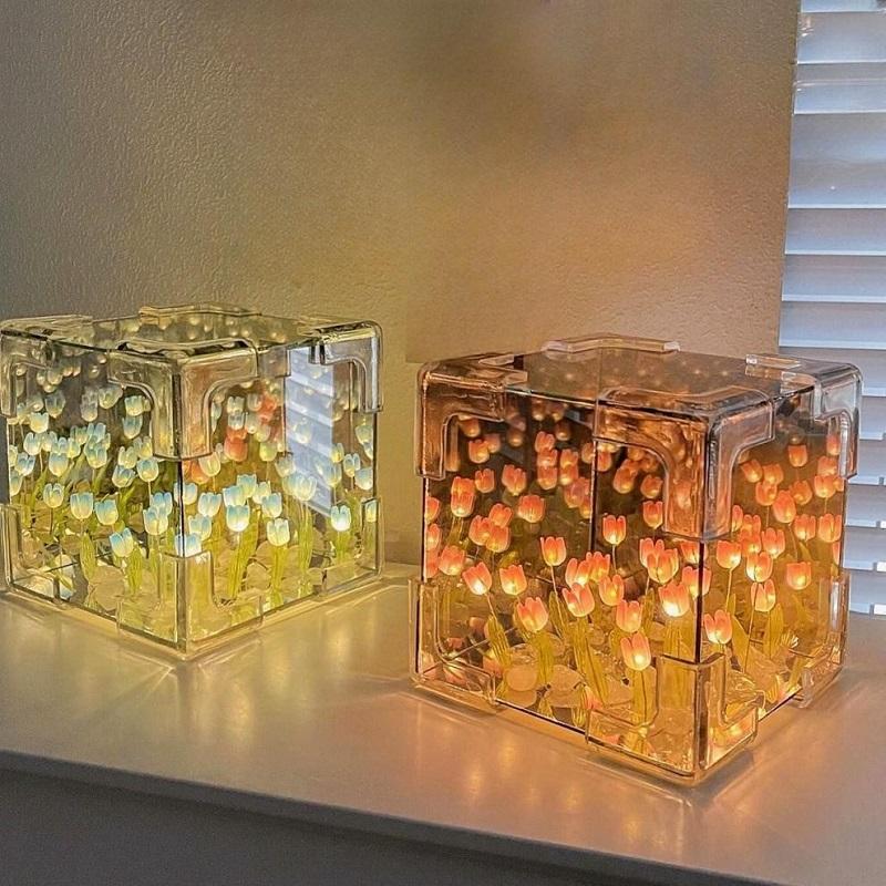 Đèn Ngủ Gương Hoa Tulip Thiết Kế Sáng Tạo Ánh Sáng Tự Làm Phong Cách Instagram Đèn Tạo Không Khí Đồ Trang Trí Để Bàn Đạo Cụ Chụp Ảnh Phong Cách Ins Đèn Gương Đám Mây Gương Biển Hoa Tự Làm Đồ Dùng Quà Tặng Sinh Nhật Và Ngày Lễ Tình Nhân VCC