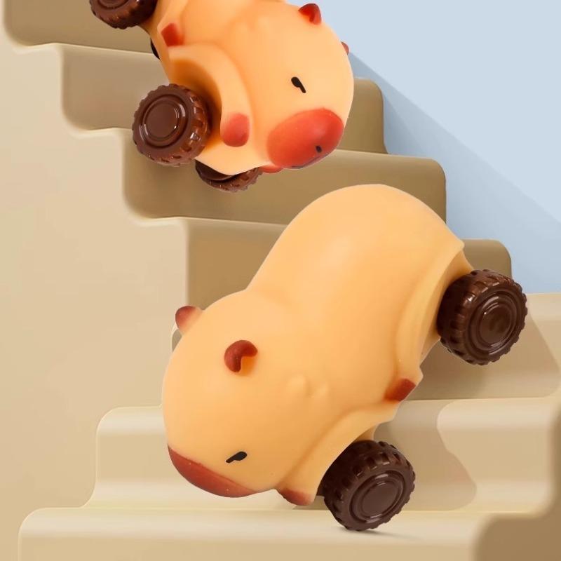 Vixplorn Mainan Squishy Car Capybara,/Mainan mobil kapiba/Pull Car ...