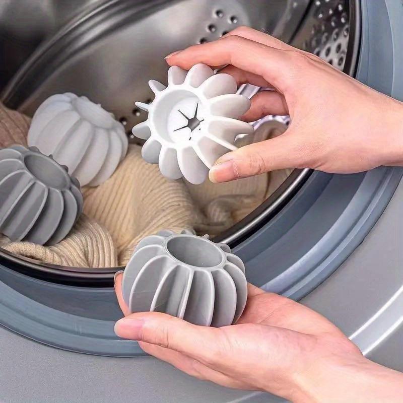 Product Introduction of Reusable Silicone Laundry Ball, 1 Count Pet Hair Remover, Washing Machine Cat Hair Catcher, Laundry Tool for Home Use 0