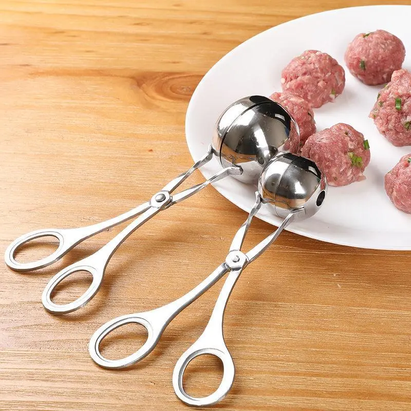Muỗng kẹp làm thịt viên bằng thép không gỉ size lớn và vừa chuyên dụng cho nhà bếp 5