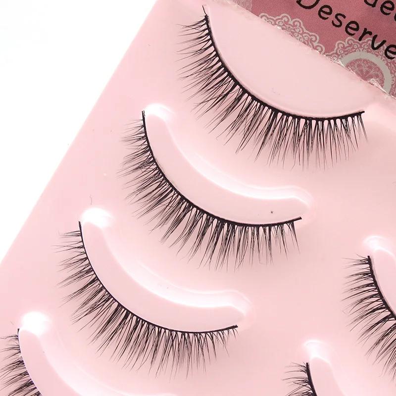 Product Introduction of 5B-2 False Eyelash Makeup Cosmetics Make-up for Women False Eyelashes Cosplay Fan Beauty Makeup Tools Manga Lashes Eyelashes 19