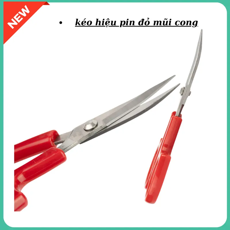 Kéo hiệu pin mũi cong cắt tỉa lông gà, cắt chỉ 4