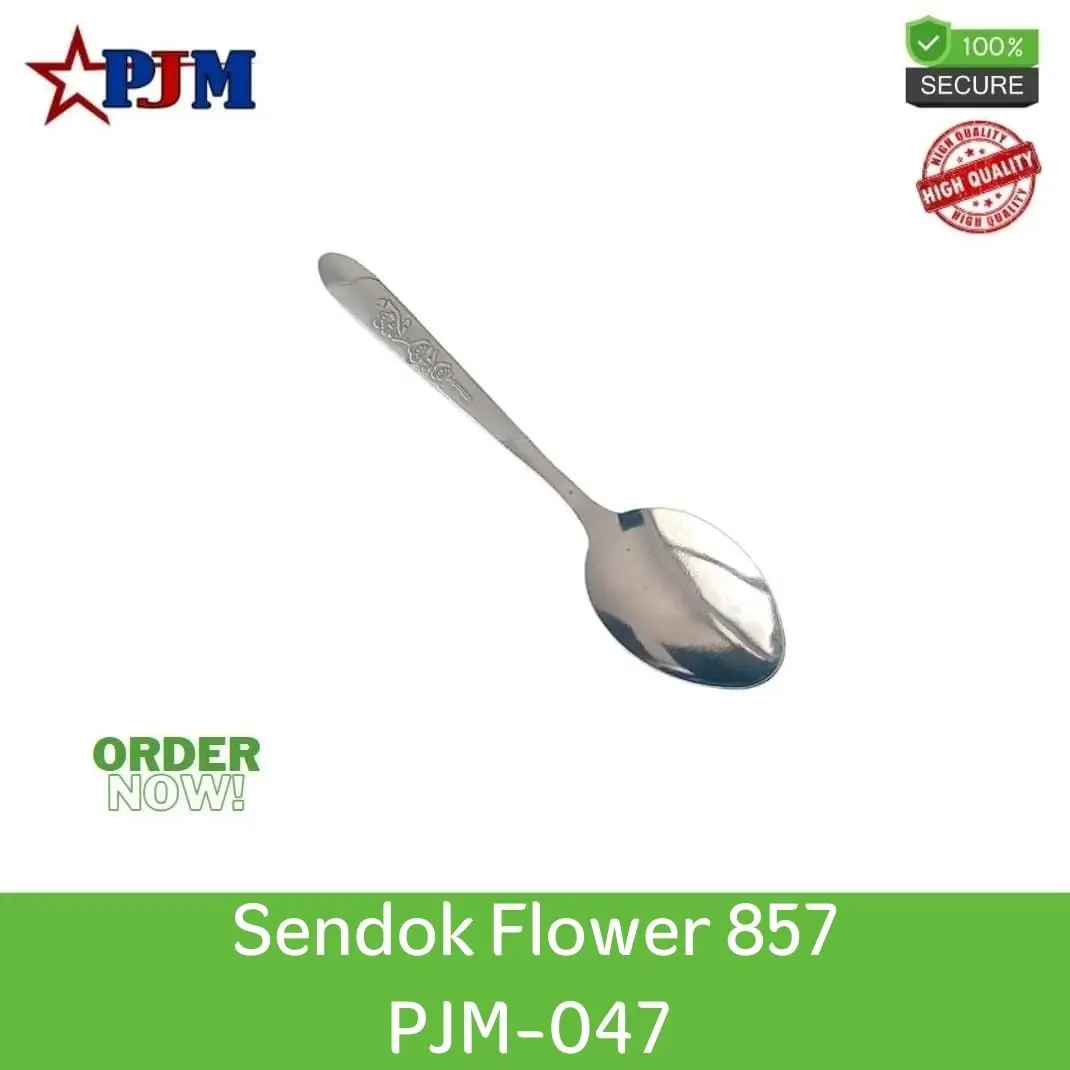 Sendok Flower 857 PJM071/Sendok Makan/ Sendok Stainless Steel/ Sendok TERMURAH Bunga Makan Kitchenware