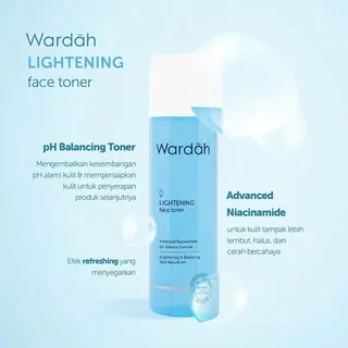 Wardah Lightening Toner with Advanced Niacinamide 125 ml - Facial Toner - Perawatan Muka Hitam 1