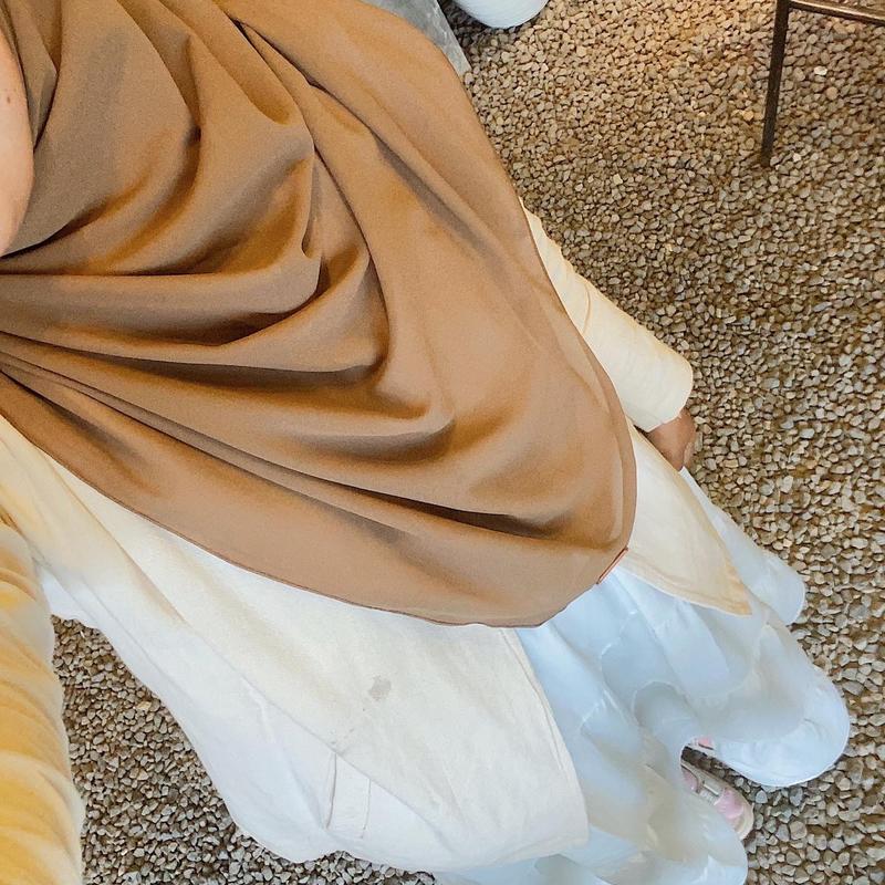 Pasmina oval instans malay black 4