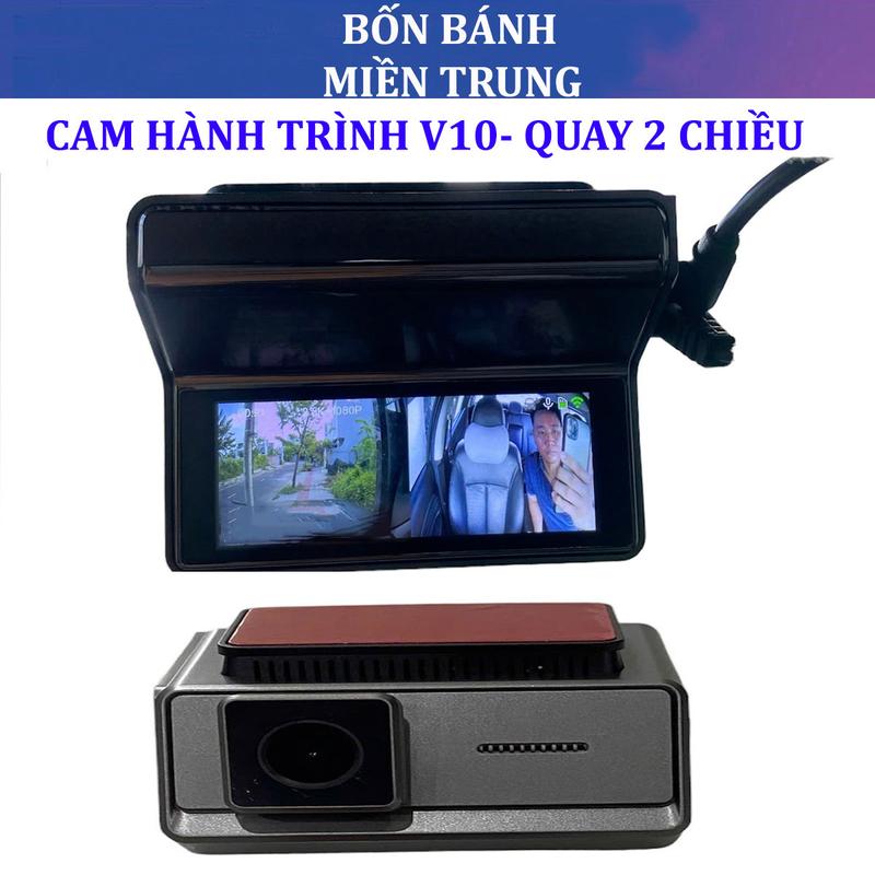 Camera Hành Trình Ô Tô V10 Quay 2 Chiều Ghi Hình 2.5K Bảo Hành 12 Tháng
